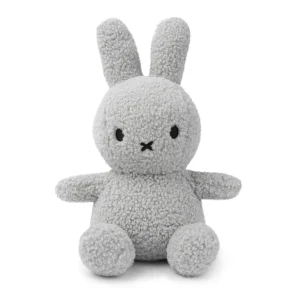 Miffy Sitting Bunny Terry Light Grey 33cm Eco- Friendly Soft Miffy Plush