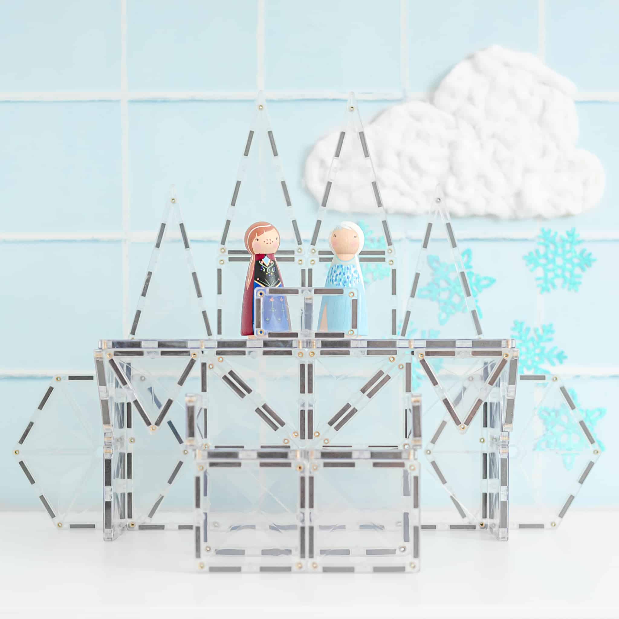 Connetix Magnetic Tiles Clear Pack 34pc AU - Image 4