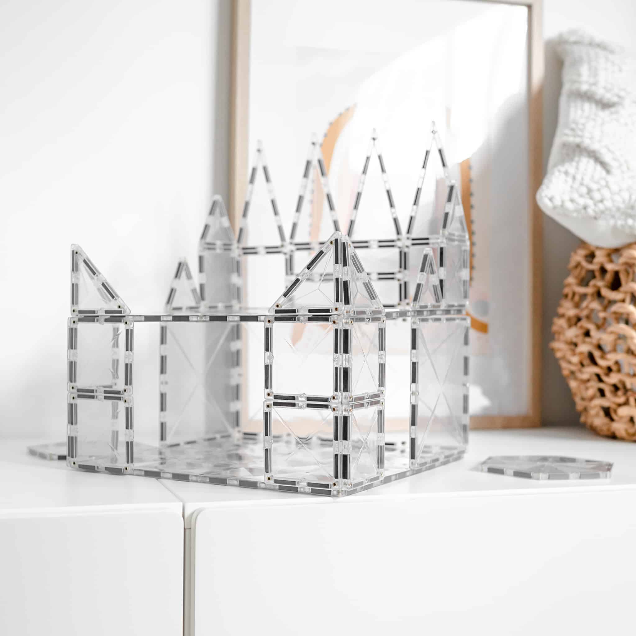 Connetix Magnetic Tiles Clear Pack 34pc AU - Image 5
