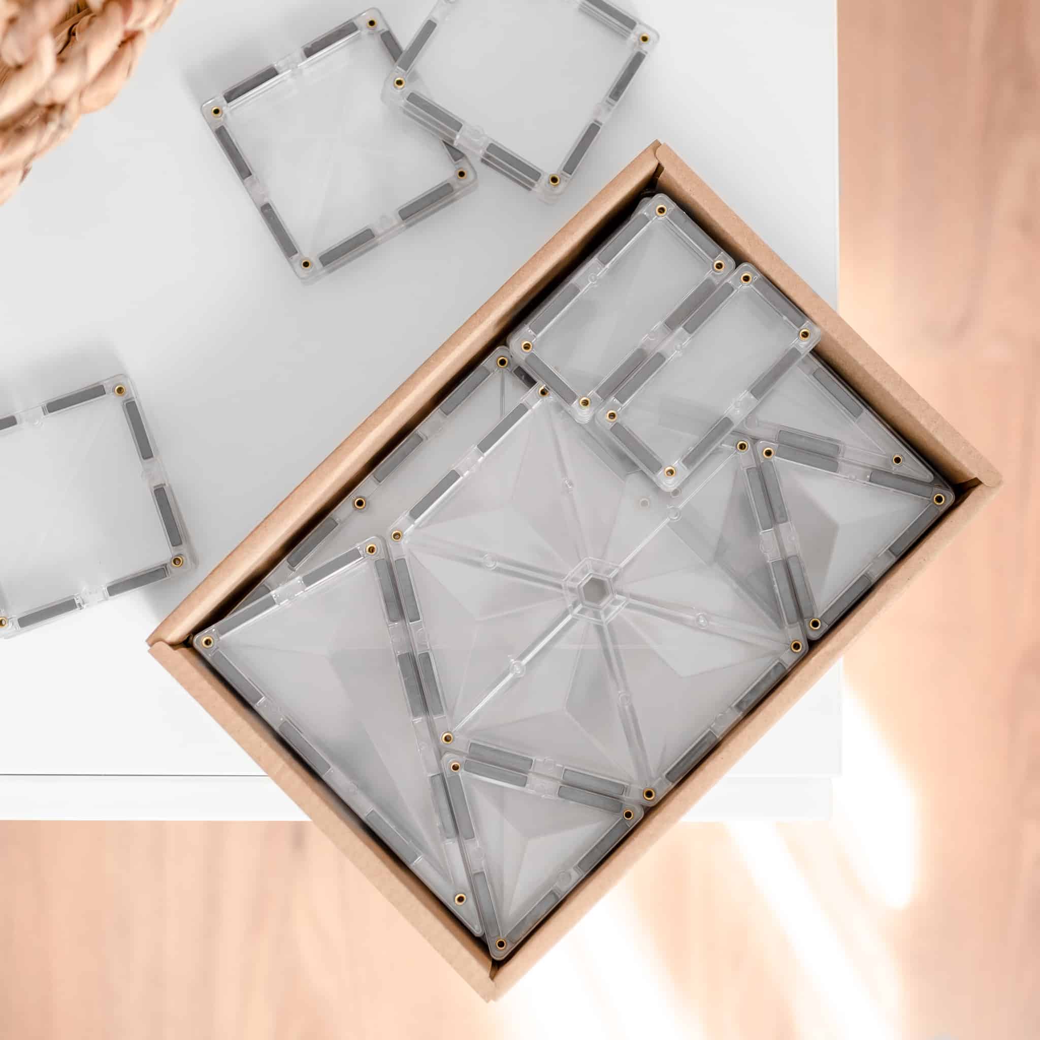Connetix Magnetic Tiles Clear Pack 34pc AU - Image 6